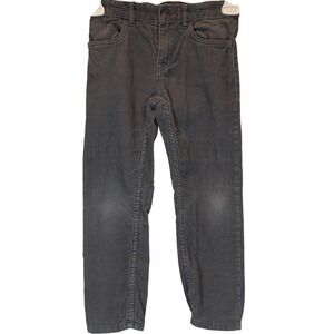 L.O.G.G. Label of Graded Goods Corduroy Pants Boys 4-5 Gray Adjustable Waist